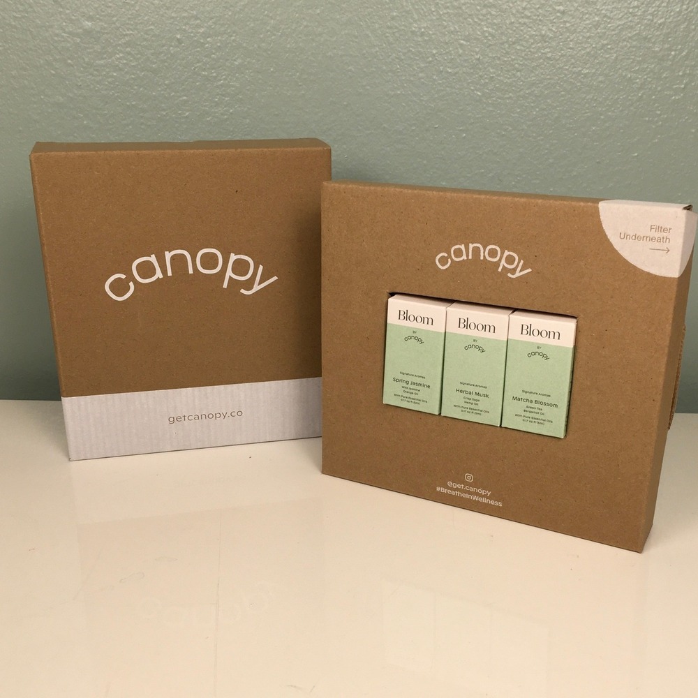 Canopy NIB Replacement Humidifier Filter and Bloom Essential Oils Set